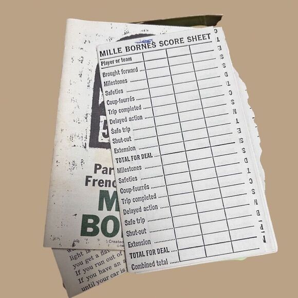 Vintage 1971 Mille Bornes French Card Game Parker Brothers  COMPLETE - Picture 4 of 6